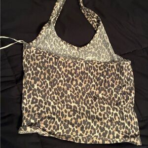 Leopard Print Halter Top